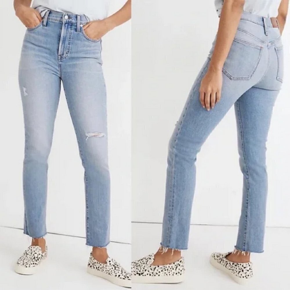 Madewell The Perfect Vintage Jean High Rise Coffey Wash Worn In Edition 32 PETIT